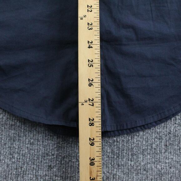 Suitsupply Shirt Mens 15 38 Cotton Stretch Extra Slim Fit Navy Blue Long Sleeve - Picture 5 of 9